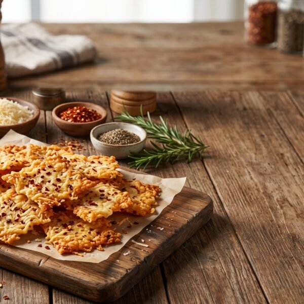 Corteza de Queso Parmesano y Chile (Cheese Bark)