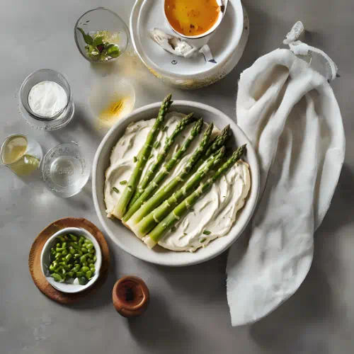 Crema de Queso Mantecoso con Espárragos