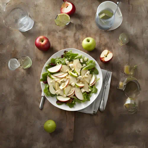 Ensalada de Queso Mantecoso y Manzana