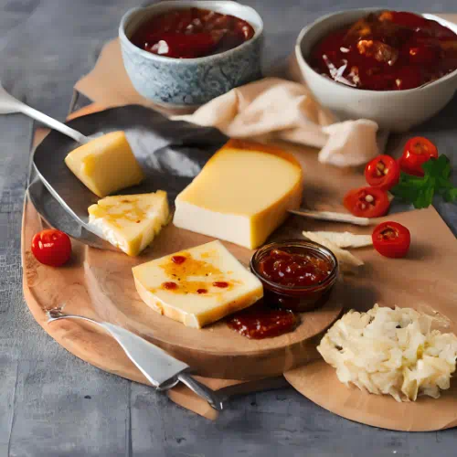 Queso Gouda Asado con Mermelada de Chile