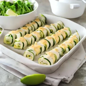 Rollitos de Calabacín con Queso Gouda