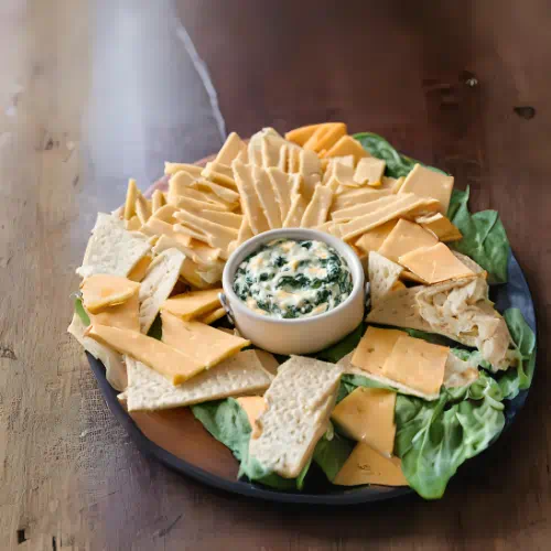 Dip de Espinacas y Queso Cheddar