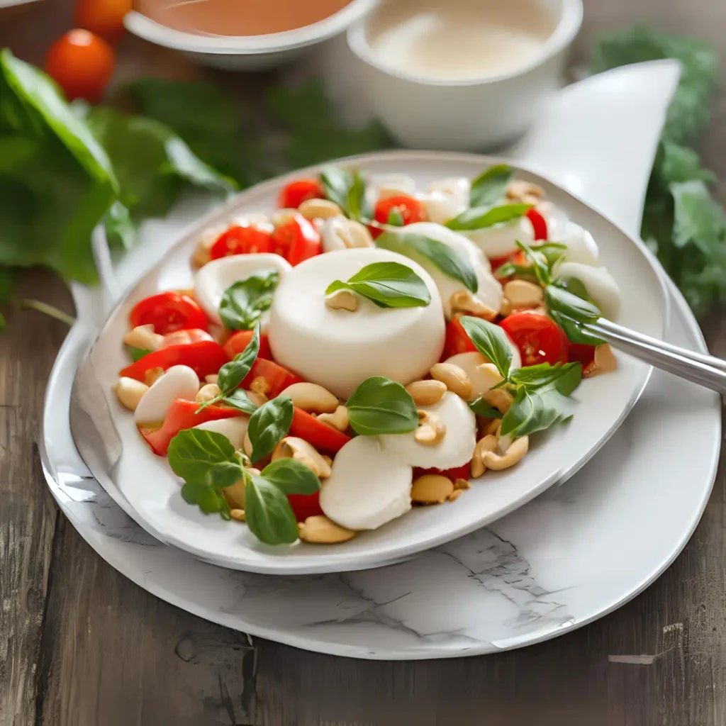 Mozzarella vegana de anacardos