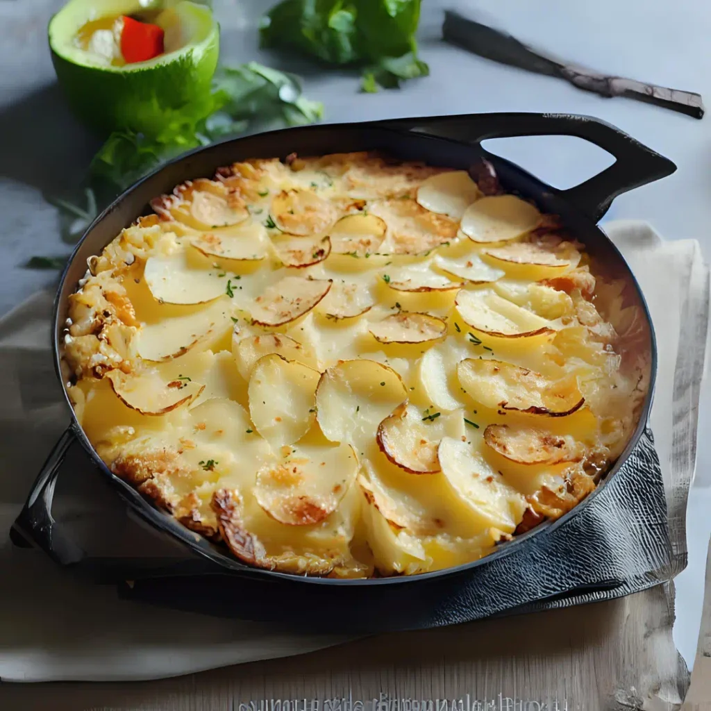 Papas Gratinadas con Parmesano