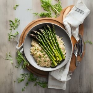Risotto de Espárragos y Parmesano