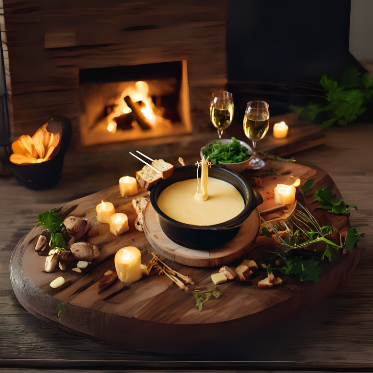 Fondue de queso Emmental y Gruyère