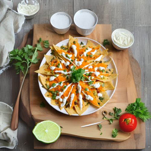 Queso Vegetariano de Papa y Zanahoria (Estilo Nachos)