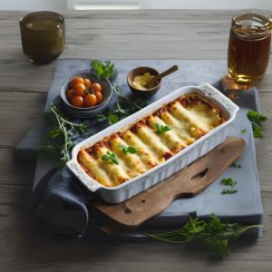 Canelones de ricotta y Emmental