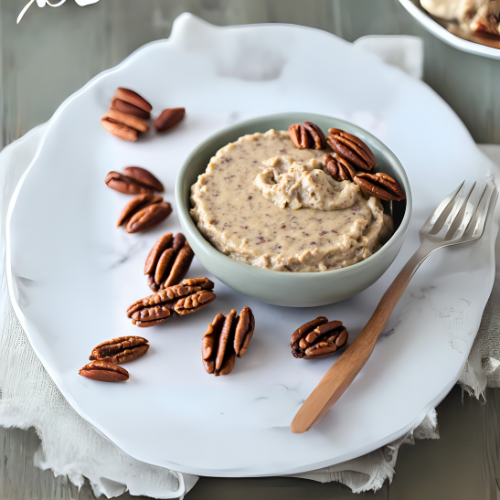 Queso Vegetariano de Nueces Pecanas (Estilo Untable Dulces