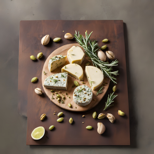 Queso Vegetariano de Pistachos y Romero (Estilo Gourmet)
