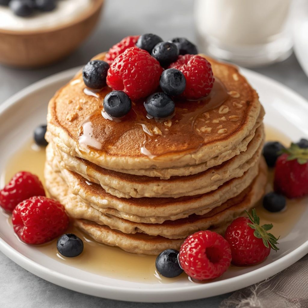 Pancakes de Avena y Cottage