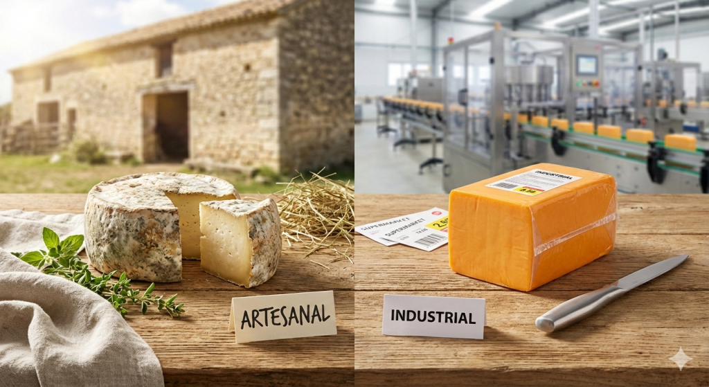 Diferencias entre queso artesanal y queso industrial - Mucho más que una etiqueta