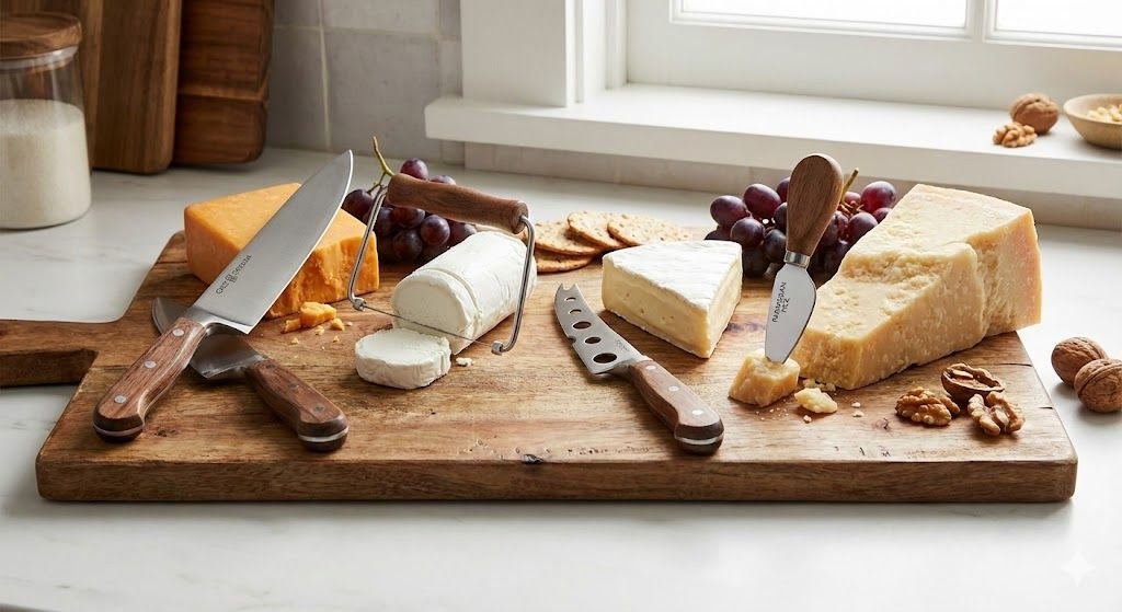 Utensilios básicos para cortar queso como un profesional